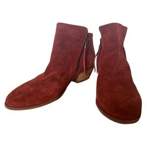 Sam Edelman Packer Ankle Boots Rust Color Women’s Size 7
